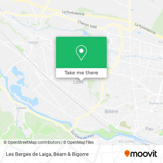 Les Berges de Laiga map