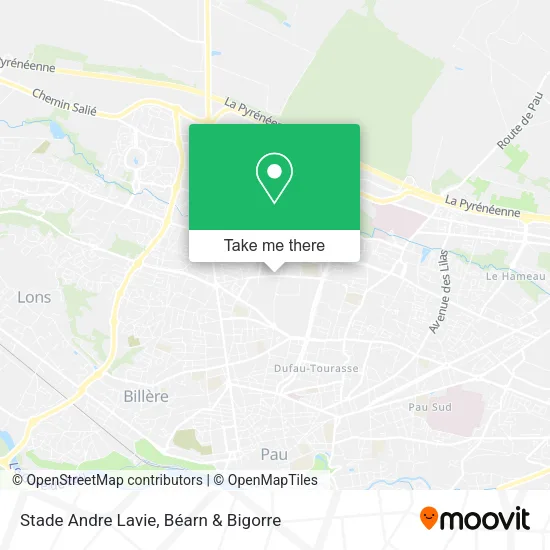 Stade Andre Lavie map