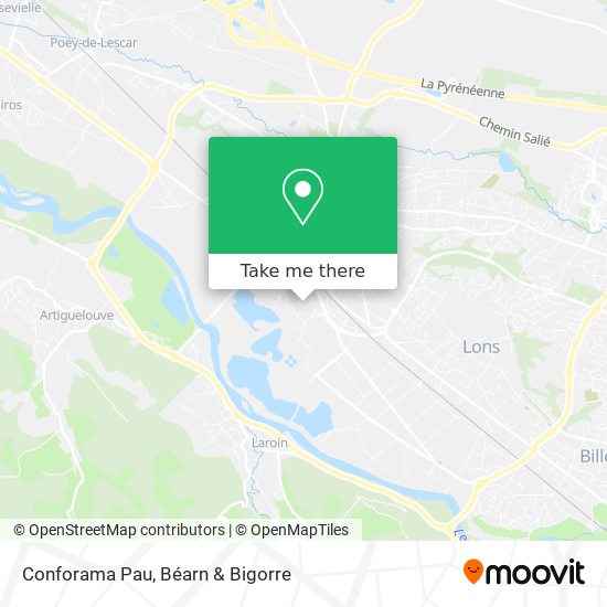 Conforama Pau map
