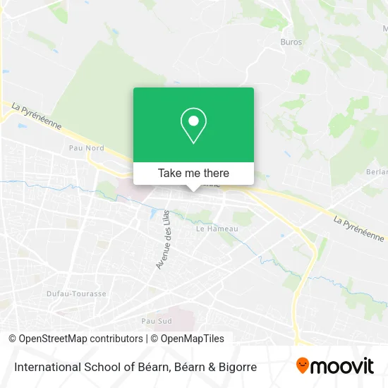 International School of Béarn map