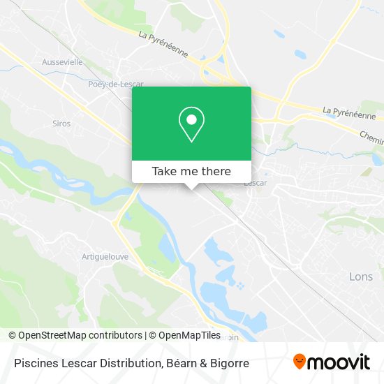 Piscines Lescar Distribution map