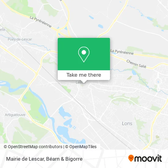 Mairie de Lescar map