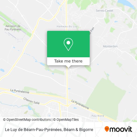 Le Luy de Béarn-Pau-Pyrénées map