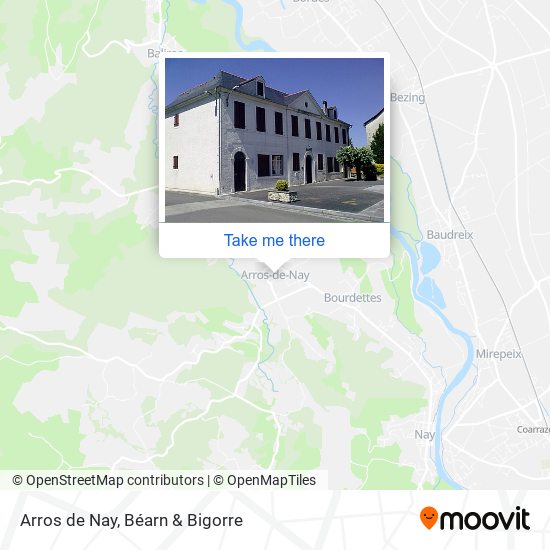 Arros de Nay map
