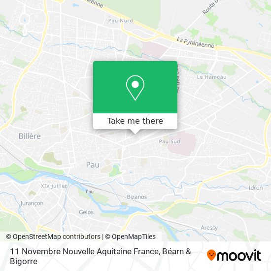 11 Novembre Nouvelle Aquitaine France map