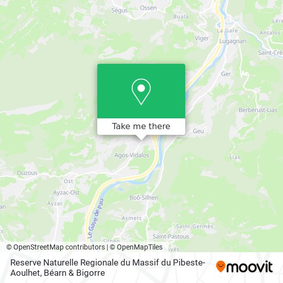 Reserve Naturelle Regionale du Massif du Pibeste-Aoulhet map