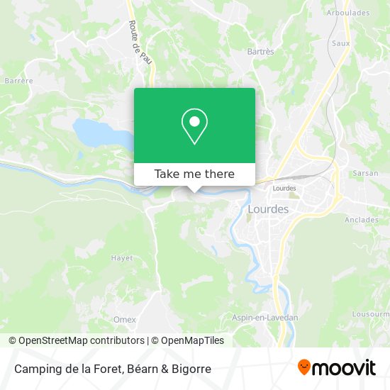 Camping de la Foret map