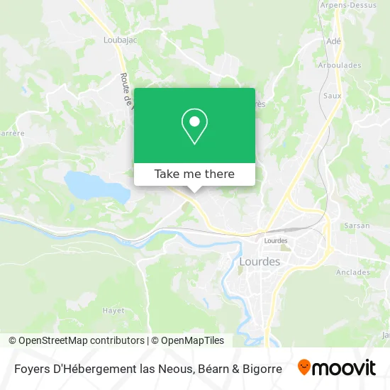 Foyers D'Hébergement las Neous map