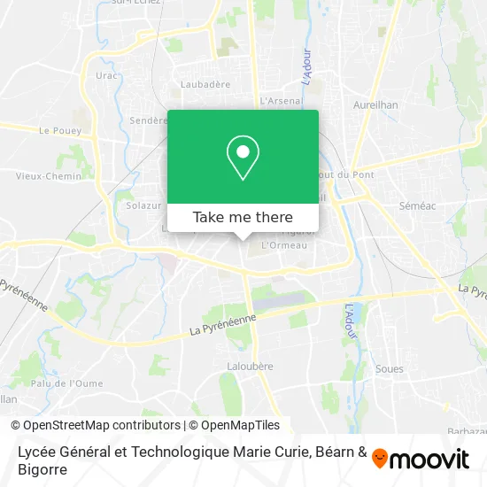Lycée Général et Technologique Marie Curie map