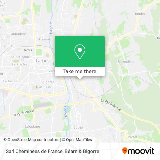 Sarl Cheminees de France map