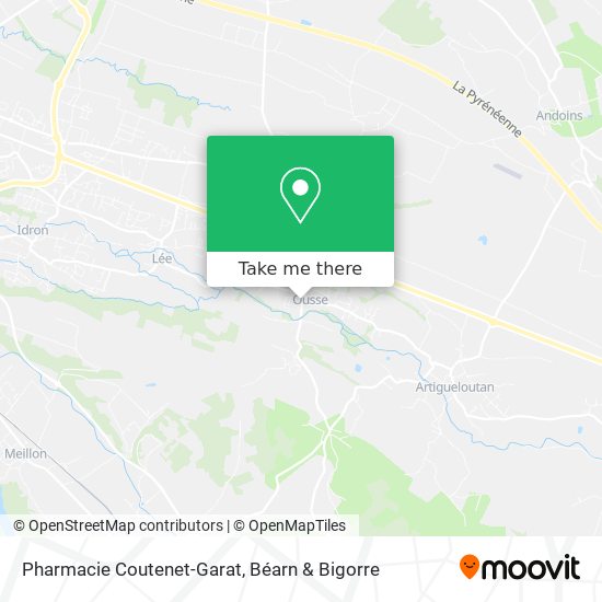 Mapa Pharmacie Coutenet-Garat