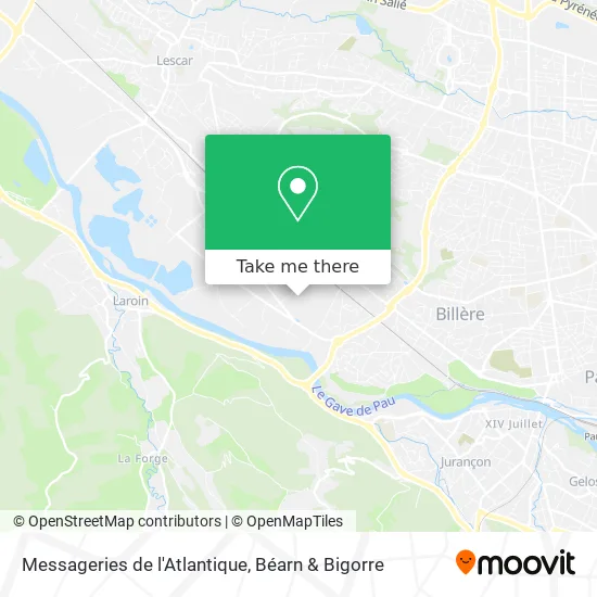 Messageries de l'Atlantique map