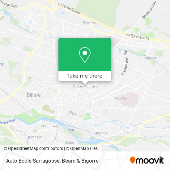 Auto Ecole Sarragosse map