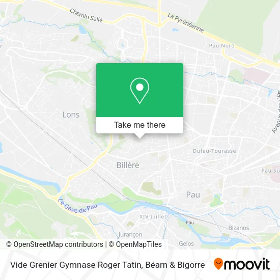 Vide Grenier Gymnase Roger Tatin map