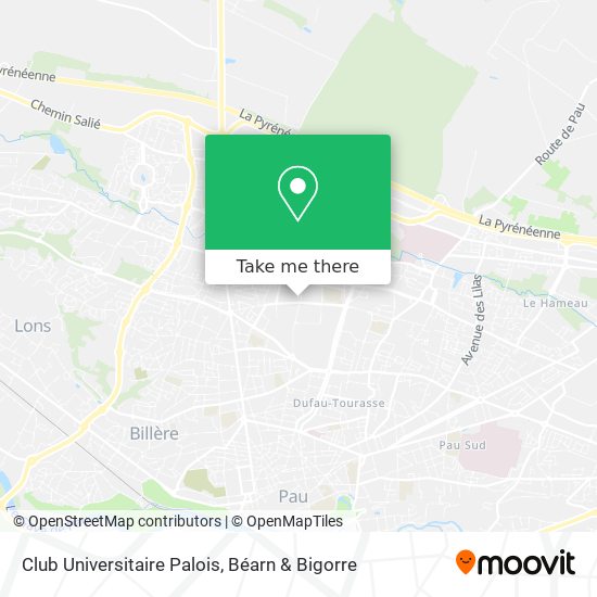 Club Universitaire Palois map