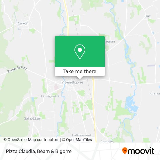Pizza Claudia map