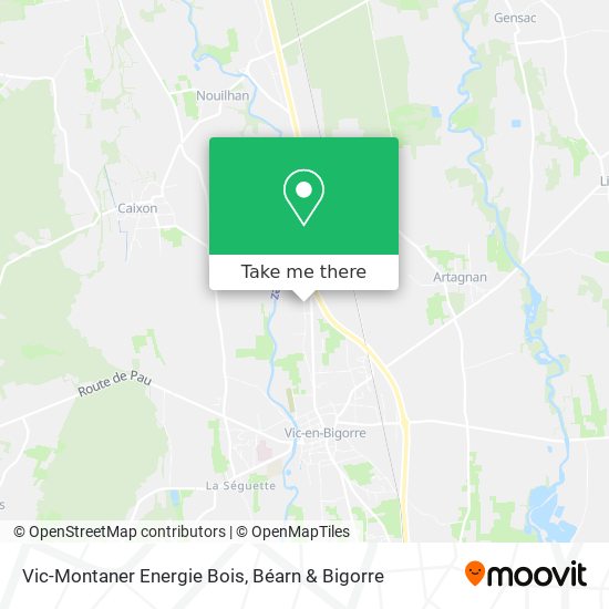 Vic-Montaner Energie Bois map