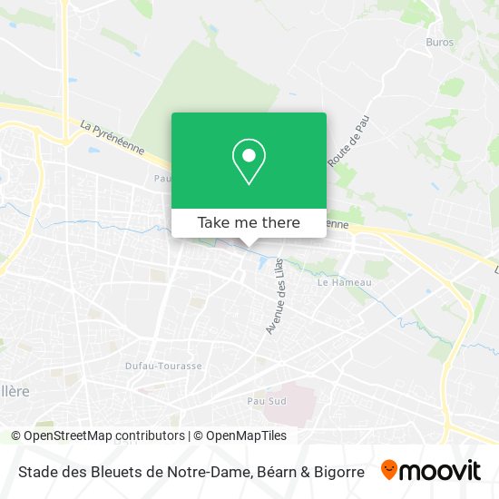 Stade des Bleuets de Notre-Dame map