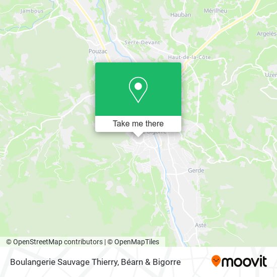 Mapa Boulangerie Sauvage Thierry