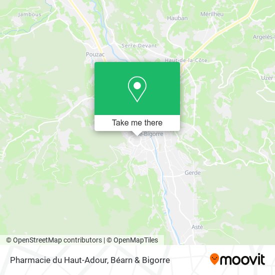 Pharmacie du Haut-Adour map