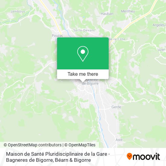 Maison de Santé Pluridisciplinaire de la Gare - Bagneres de Bigorre map