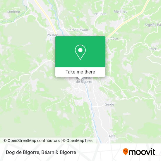 Dog de Bigorre map