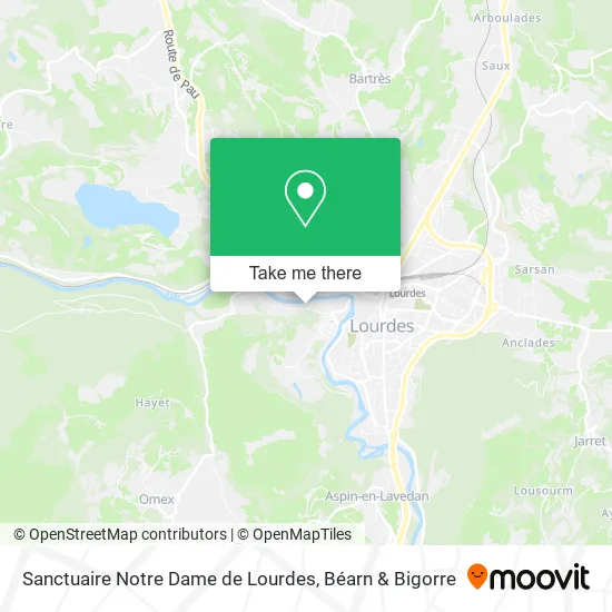 Sanctuaire Notre Dame de Lourdes map