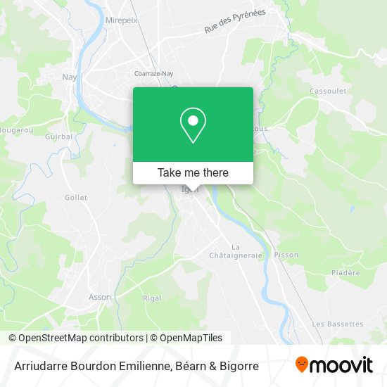 Mapa Arriudarre Bourdon Emilienne