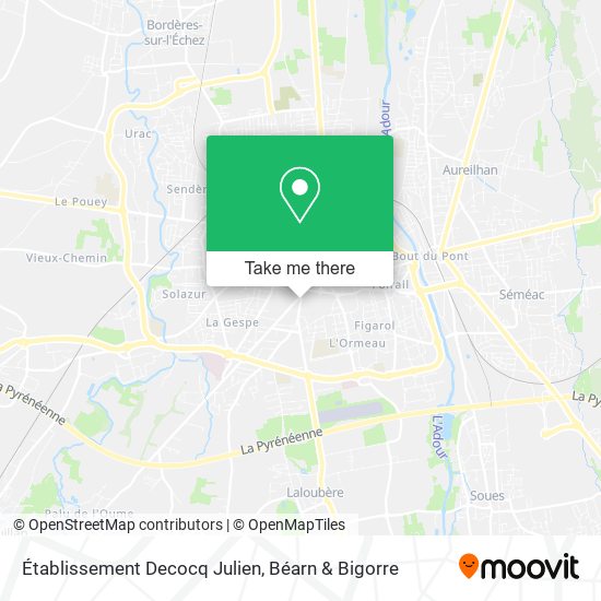 Mapa Établissement Decocq Julien