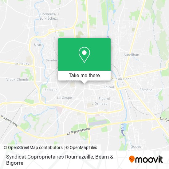 Mapa Syndicat Coproprietaires Roumazeille