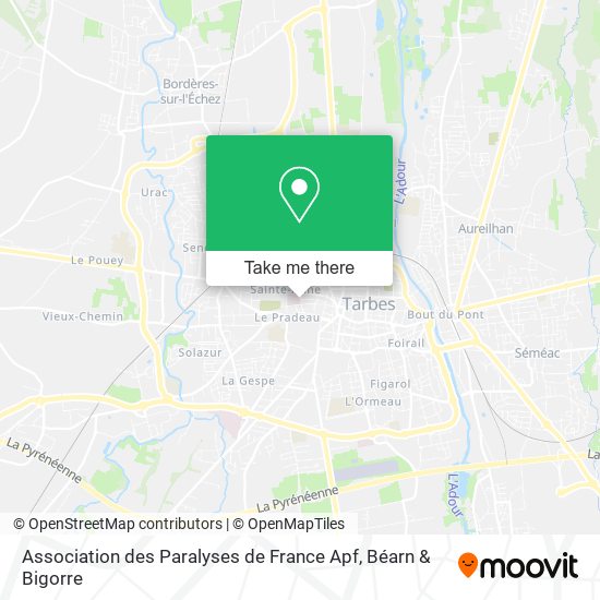 Association des Paralyses de France Apf map