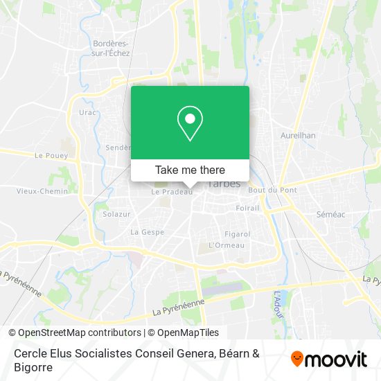 Cercle Elus Socialistes Conseil Genera map