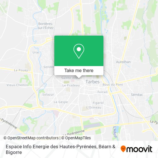 Espace Info Energie des Hautes-Pyrénées map