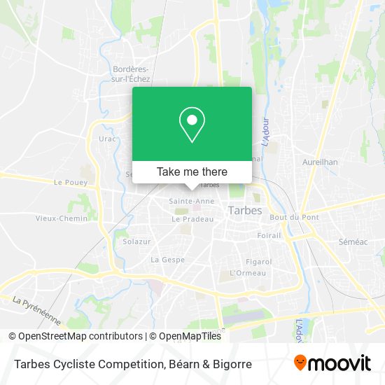 Tarbes Cycliste Competition map