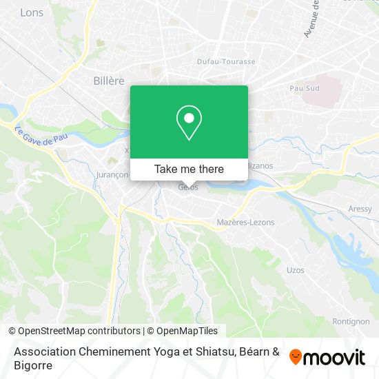 Association Cheminement Yoga et Shiatsu map