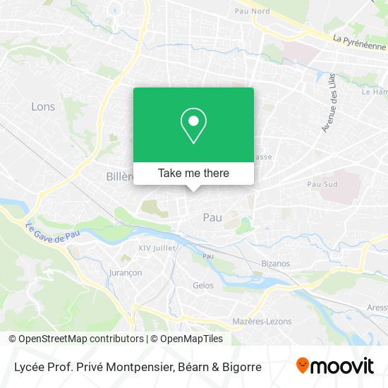 Mapa Lycée Prof. Privé Montpensier