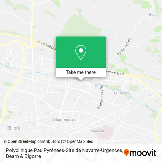 Polyclinique Pau Pyrénées-Site de Navarre-Urgences map