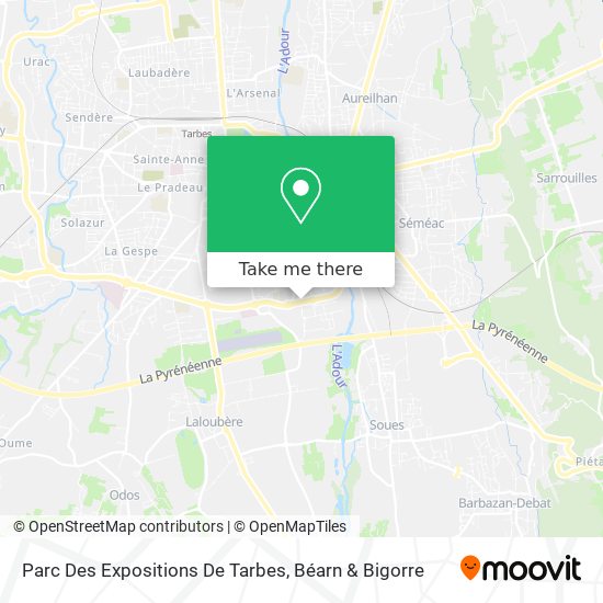 Parc Des Expositions De Tarbes map