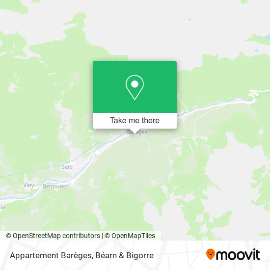 Appartement Barèges map