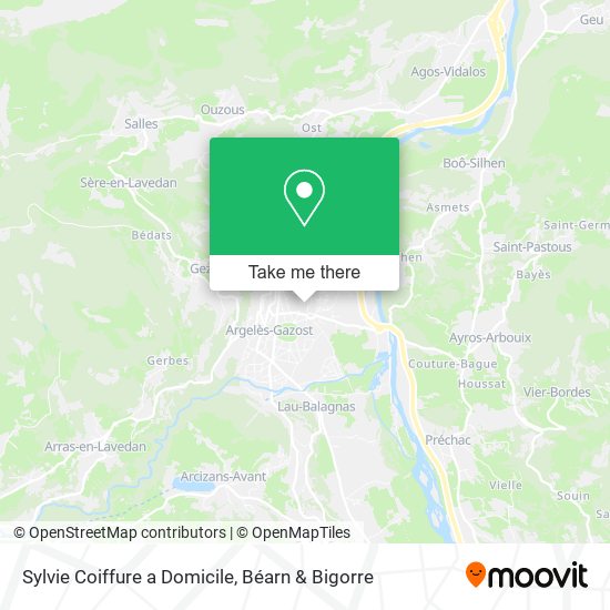 Sylvie Coiffure a Domicile map