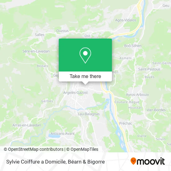 Sylvie Coiffure a Domicile map