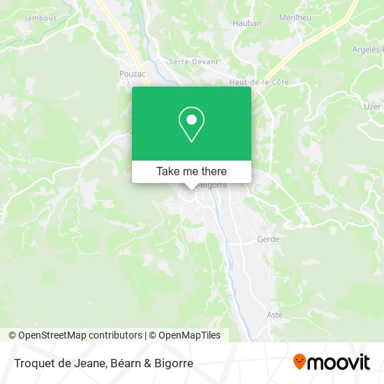 Troquet de Jeane map