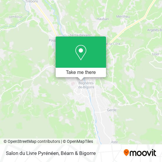 Salon du Livre Pyrénéen map