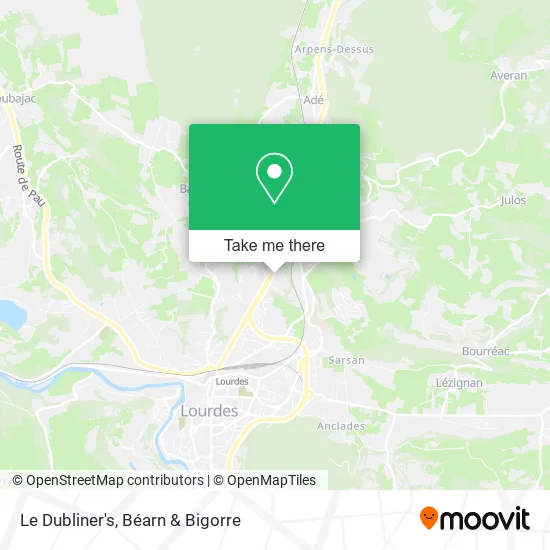 Le Dubliner's map