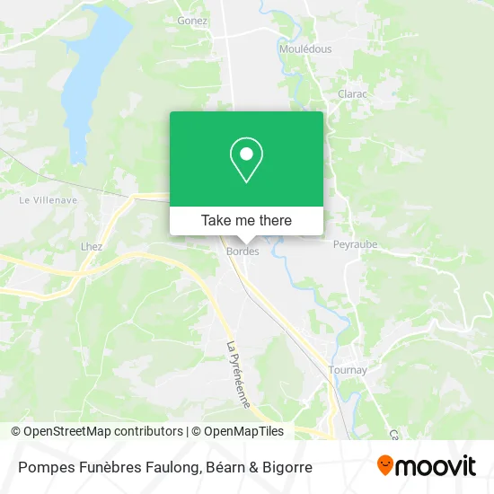 Pompes Funèbres Faulong map