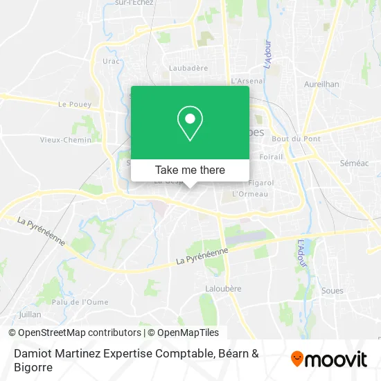 Damiot Martinez Expertise Comptable map