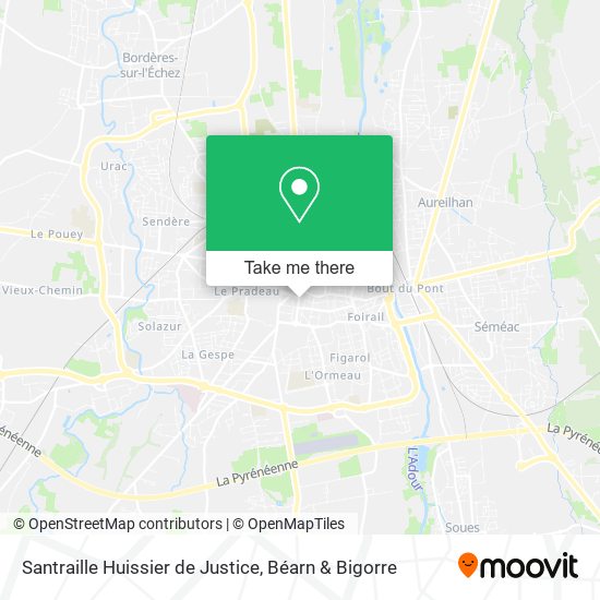 Santraille Huissier de Justice map