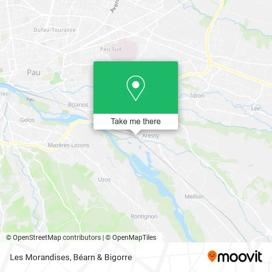Les Morandises map