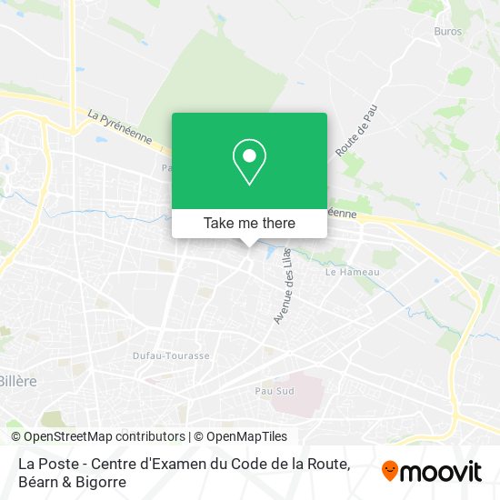 La Poste - Centre d'Examen du Code de la Route map