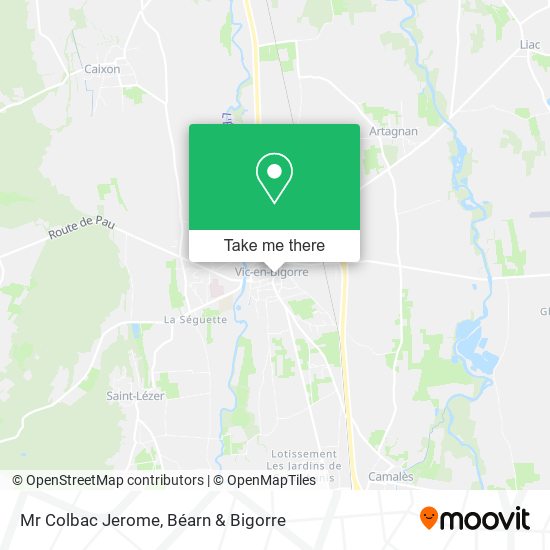 Mr Colbac Jerome map